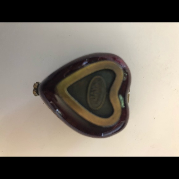 VNTG Jay Strongwater enamel/stone pill box - Picture 4 of 4